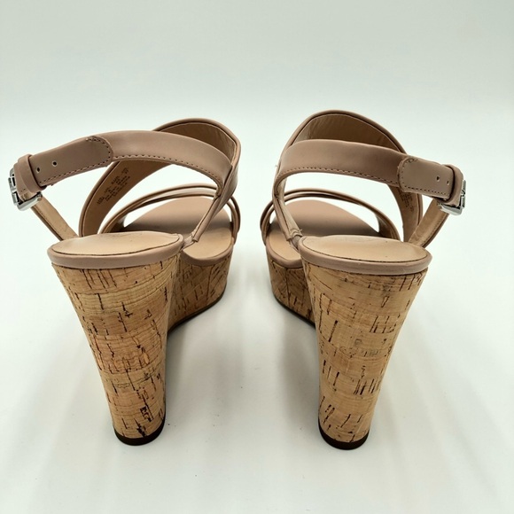 Franco Sarto Blush/Nude Wedge Heel Sandals Size 10 - Picture 12 of 13